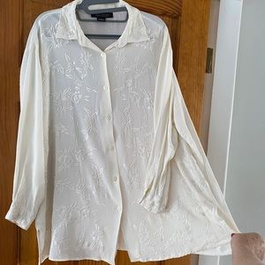 Lane Bryant Ivory Blouse
